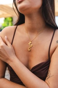 Anne & Kız Kolyesi Gold