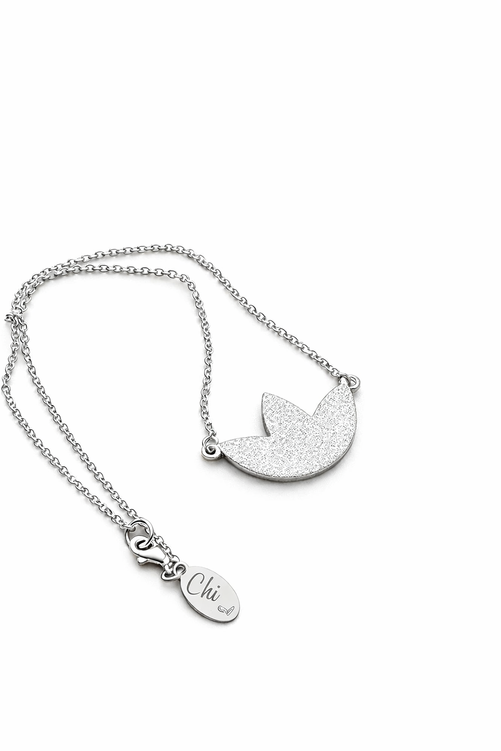 Kısa Lotus Kolye Silver