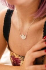 Kısa Lotus Kolye Silver