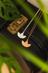 Uzun Lotus Kolye Silver