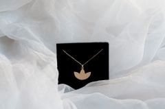 Uzun Lotus Kolye Gold