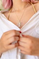 Leaf Kolye Silver
