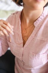 D-Circle İkili Kolye Rose