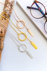 D-Circle İkili Kolye Rose