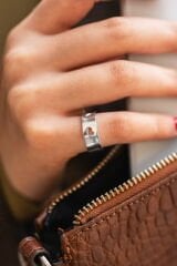 Heart Yüzük Silver