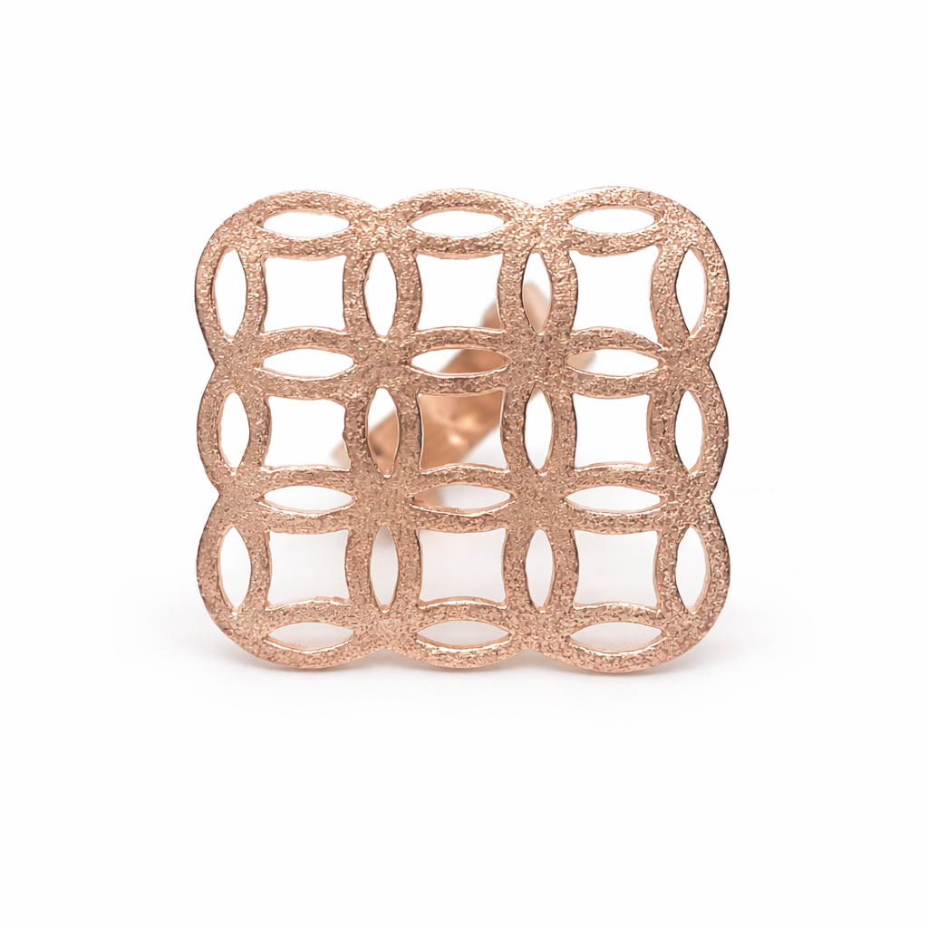 Circle Star Yüzük Rose