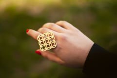 Circle Star Yüzük Gold