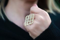 Circle Star Yüzük Gold