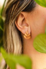 Leaf Küpe Gold