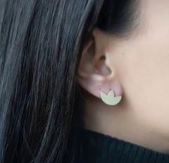 Mini Lotus Küpe Gold