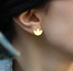Mini Lotus Küpe Gold