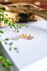 Mini Lotus Küpe Gold