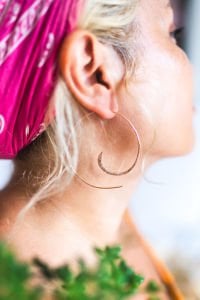 SemiCircle Küpe Rose