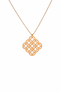 Circle Star Kolye Rose