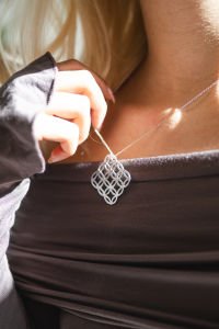 Circle Star Kolye Silver