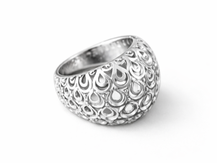 Knob Yüzük Silver