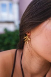 Coral Küpe Gold