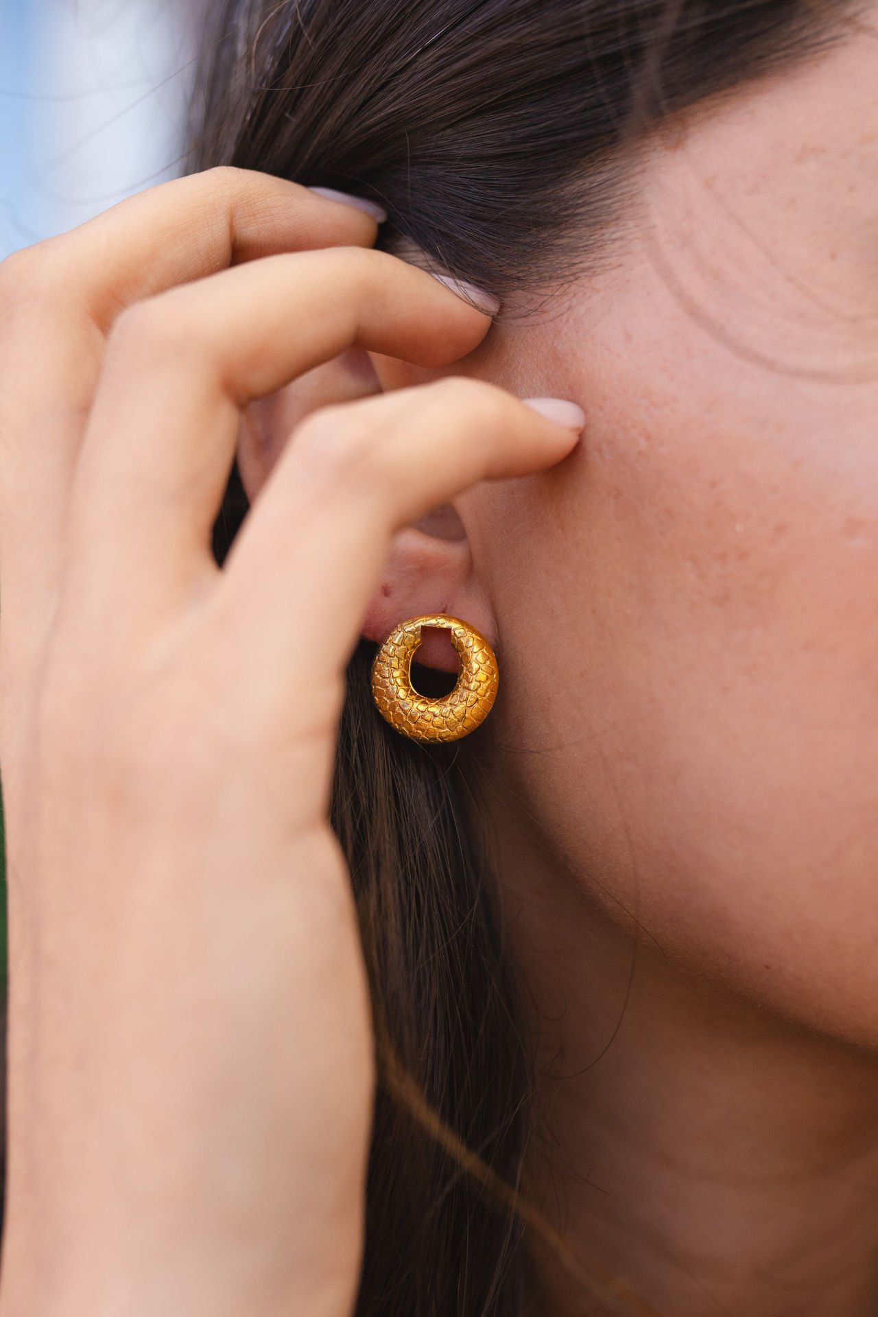 Rind Küpe Gold